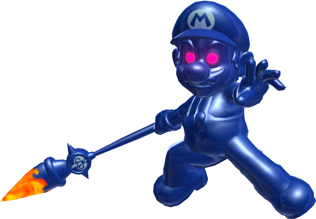 No Caption Provided - Mario Sunshine Shadow Mario (1024x719), Png Download