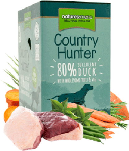 Country Hunter Dog Food Pouch Succulent Duck - Natures:menu Country Duck Hunter Dog Pouch 6x150 Gr (600x600), Png Download
