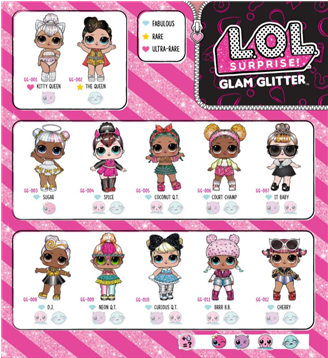 Prev - Glam Glitter Lol Doll (634x357), Png Download