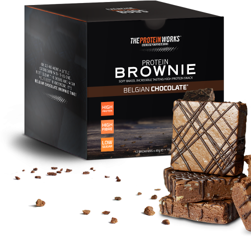 Protein Brownies - Chocolate Brownie (500x500), Png Download