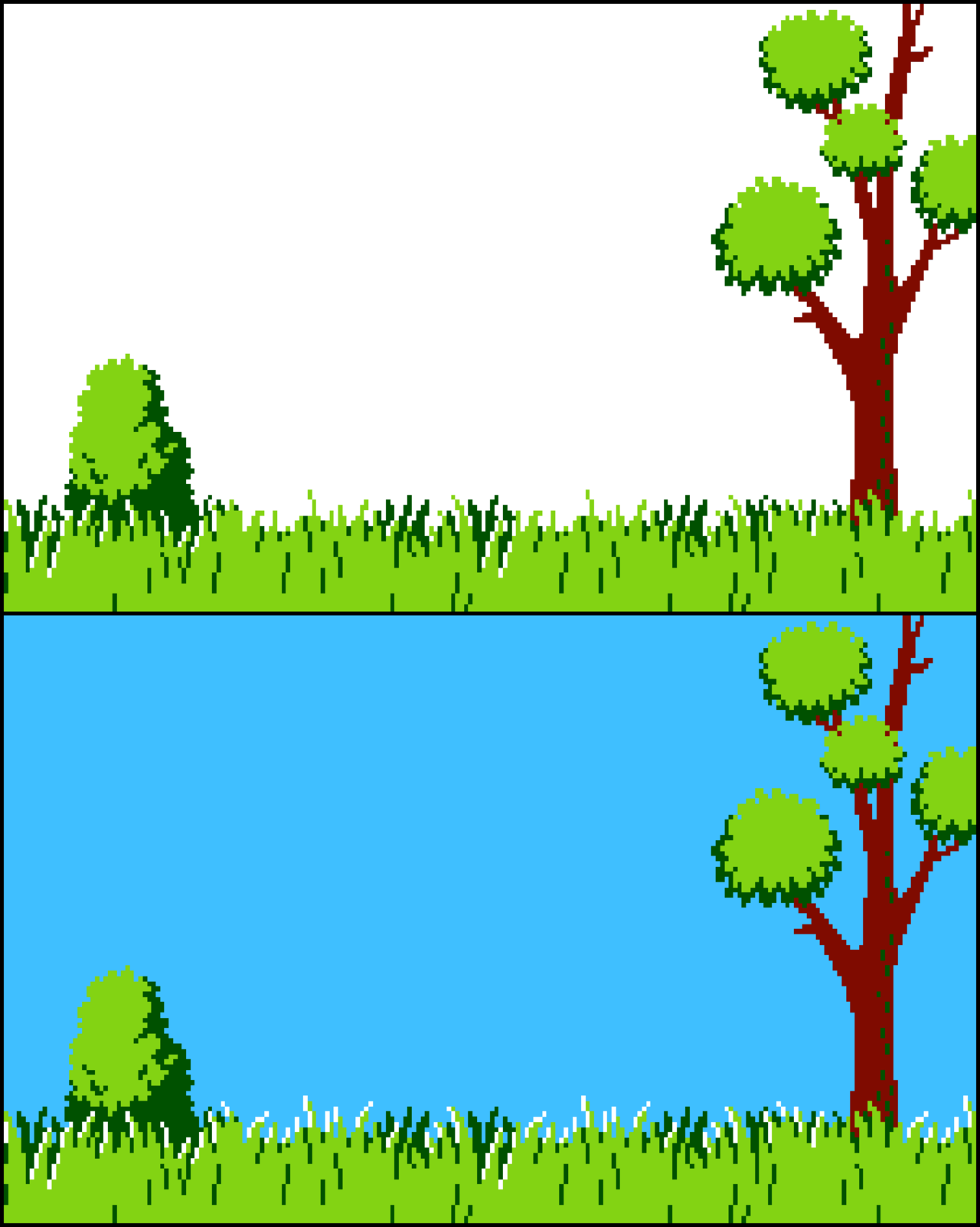 Stage Duck Hunt Super Smash Bros - Duck Hunt Default Background (799x1000), Png Download