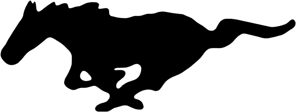 Mustang Logo Png File - Mustang Clip Art (1024x404), Png Download