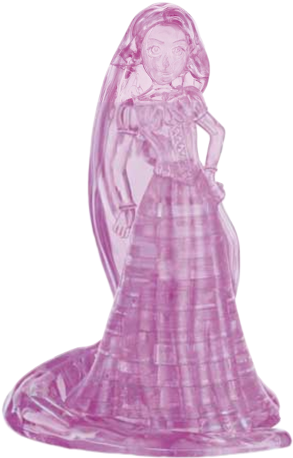 3d Crystal Puzzle - 3d Crystal Puzzle Rapunzel By University Games (640x640), Png Download