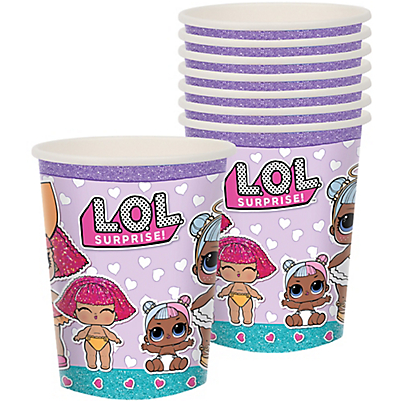L Surprise Cups - Set Party Lol Plates (400x544), Png Download