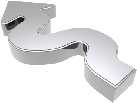 3d Arrow Png Transparent Image - Arrow 3d Png (500x388), Png Download