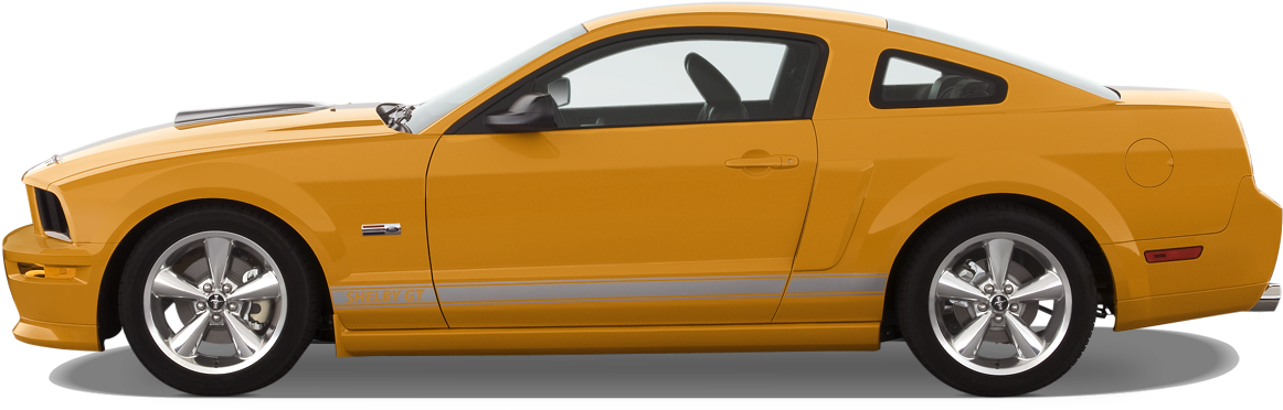 Ford Mustang Png - 2008 Ford Mustang Side (1280x960), Png Download