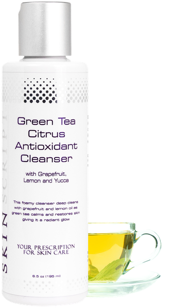 Skin Script Green Tea Citrus Antioxidant Cleanser (646x646), Png Download