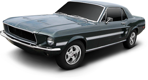 Share This Image - 1968 Mustang Tire Letters (500x270), Png Download