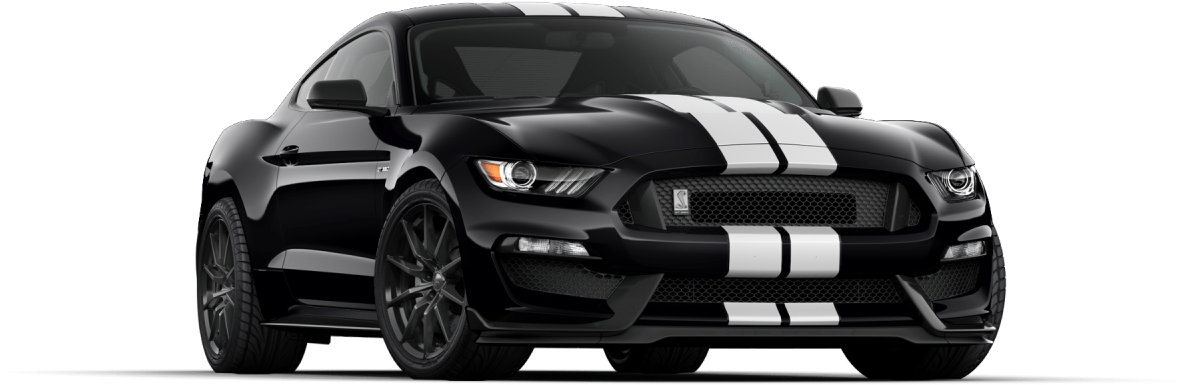 Free Png Ford Mustang Png Images Transparent - 2016 Shelby Mustang Gt350 Black (850x425), Png Download