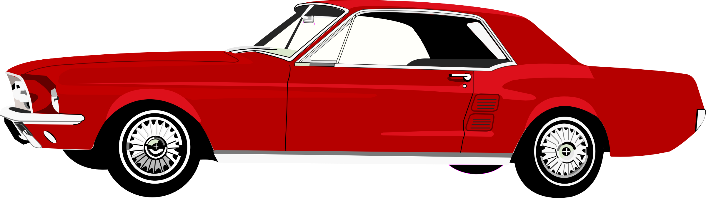 Big Image - Red Car Clipart (2400x674), Png Download