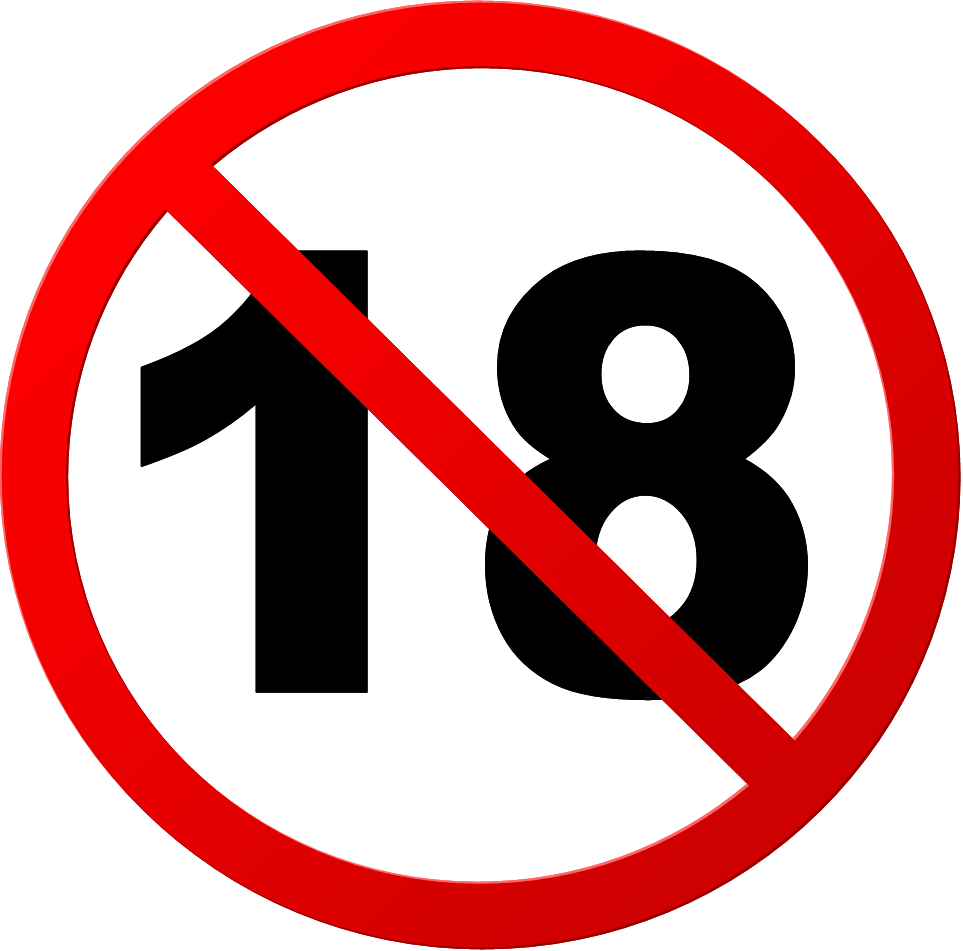 File - Under18 - No Under 18 Png (963x951), Png Download