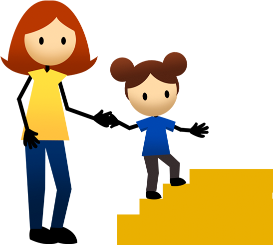 Children Running Clipart At Getdrawings - Child Climbing Stairs Png (880x560), Png Download