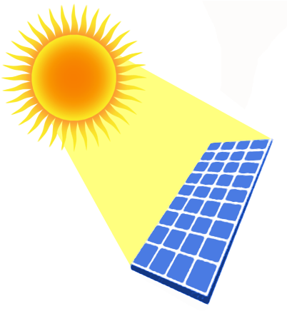 Save Electricity At Getdrawings Com Free For - Solar Panel Clipart Png (404x445), Png Download