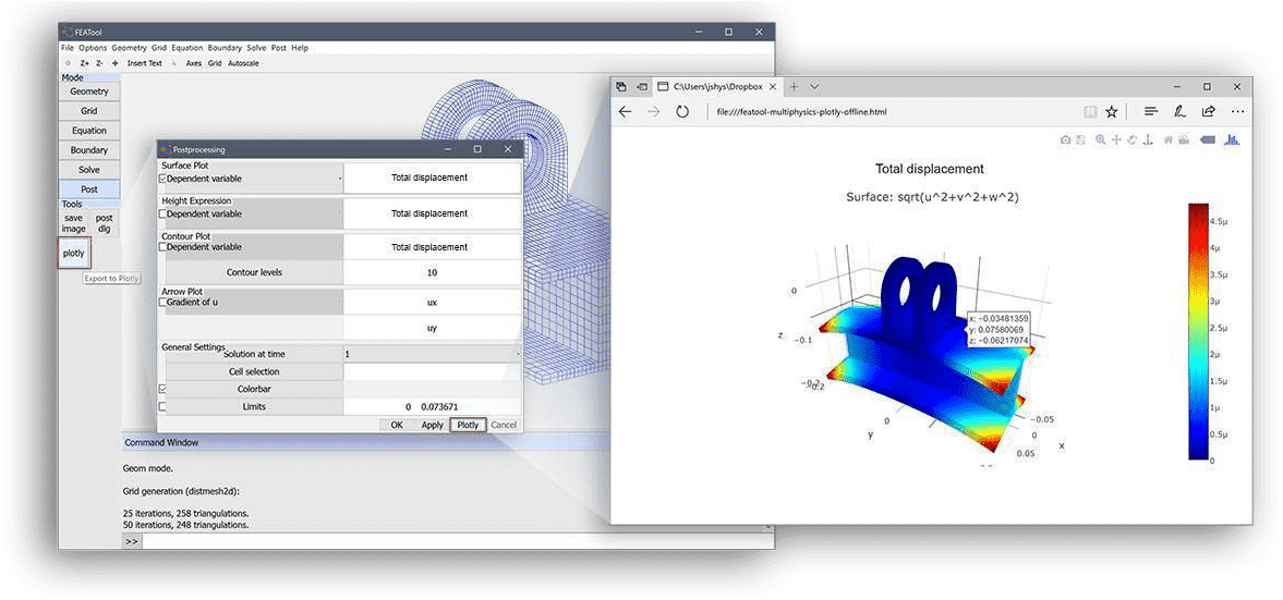 Interactive 3d Data And Simulation Visualizations With - Featool (1200x561), Png Download