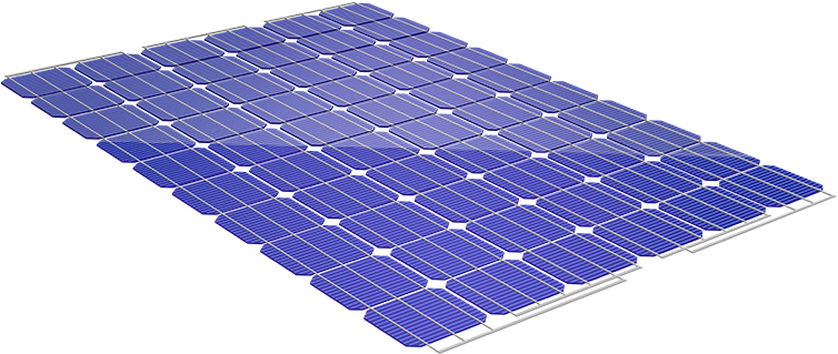 What Makes Up A Solar Panel - Roof (850x318), Png Download