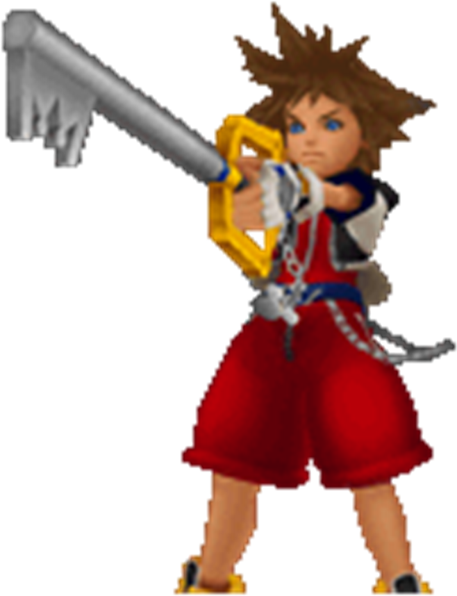 Sora Talk Sprite Khrec - Kingdom Hearts Re:coded - Game (772x882), Png Download