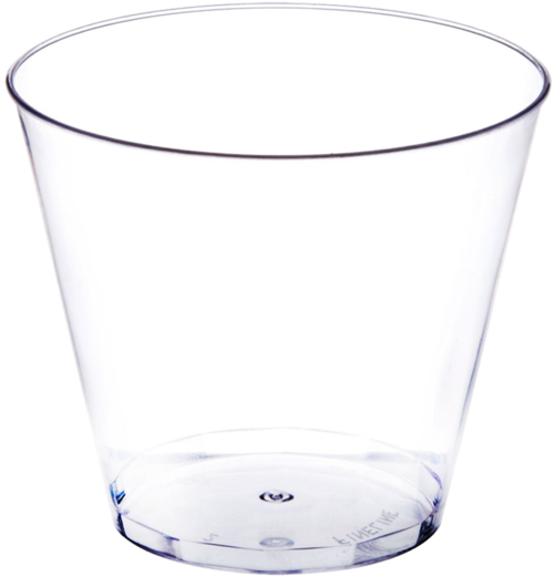 Plastic Wine Cups 9oz/40ct - Old Fashioned Glass (600x600), Png Download