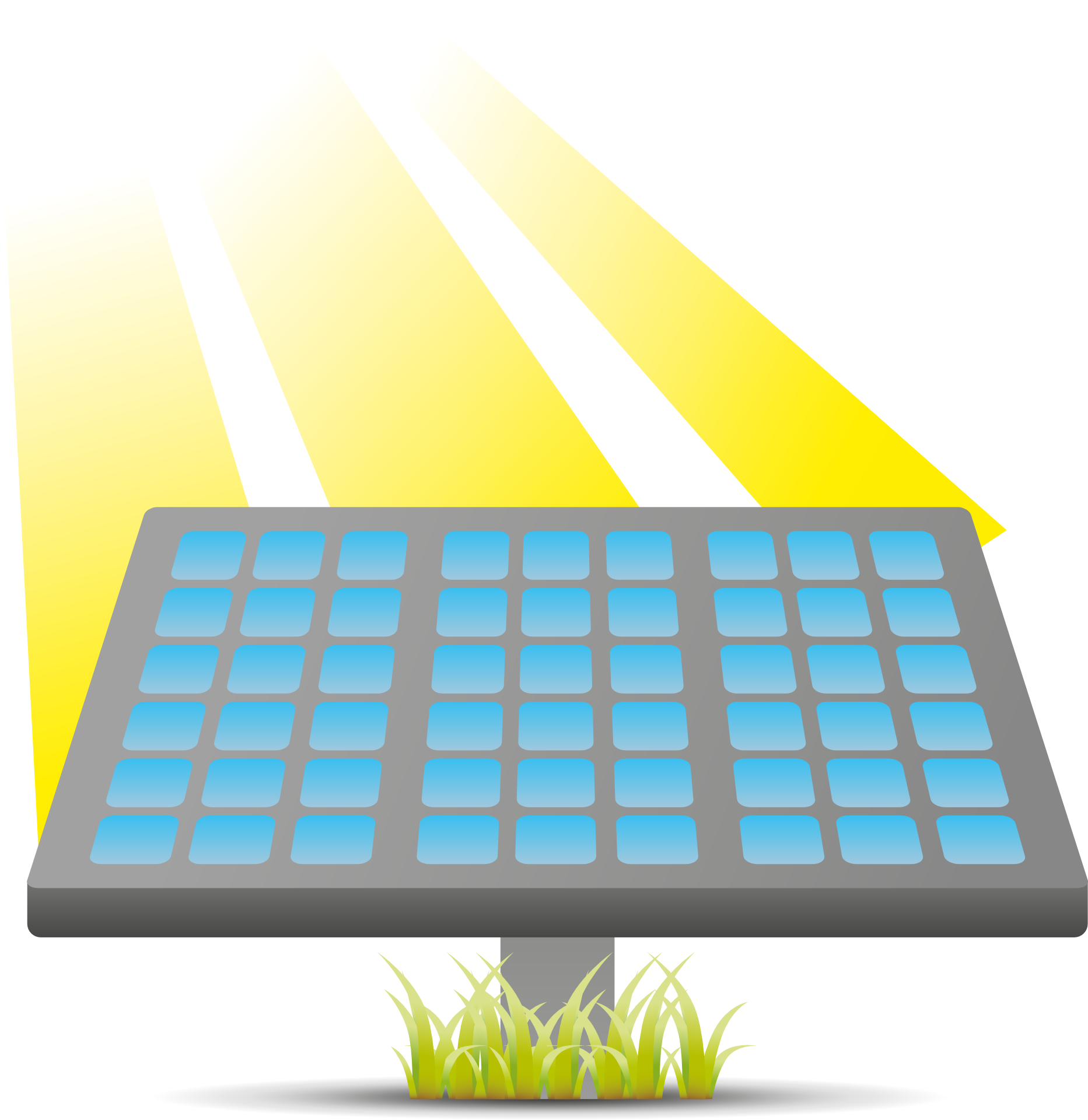 Clip Art Transparent Download Panels Energy Cell Clip - Solar Panels Clipart (1865x1920), Png Download