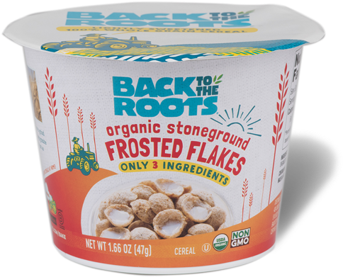 7-ounce Microwavable Cup Is Also Available In A High - Back To The Roots Stoneground Flakes - Cinnamon Clusters (500x457), Png Download