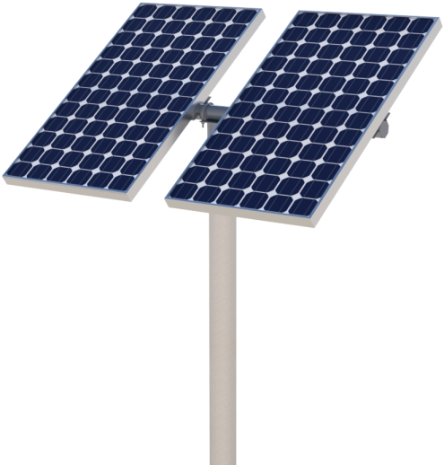 Solar Panel Download Png Image - Solar Panel On Pole (600x600), Png Download