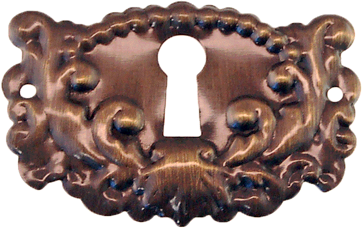 Victorian Keyhole Png - Restorers Classic Ornate Keyhole Escutcheon 1207-ab (800x800), Png Download