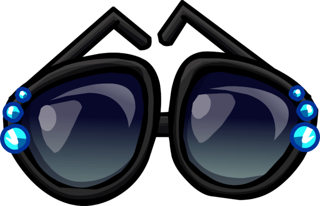Rhinestone Sunglasses Icon - Sunglasses (640x413), Png Download