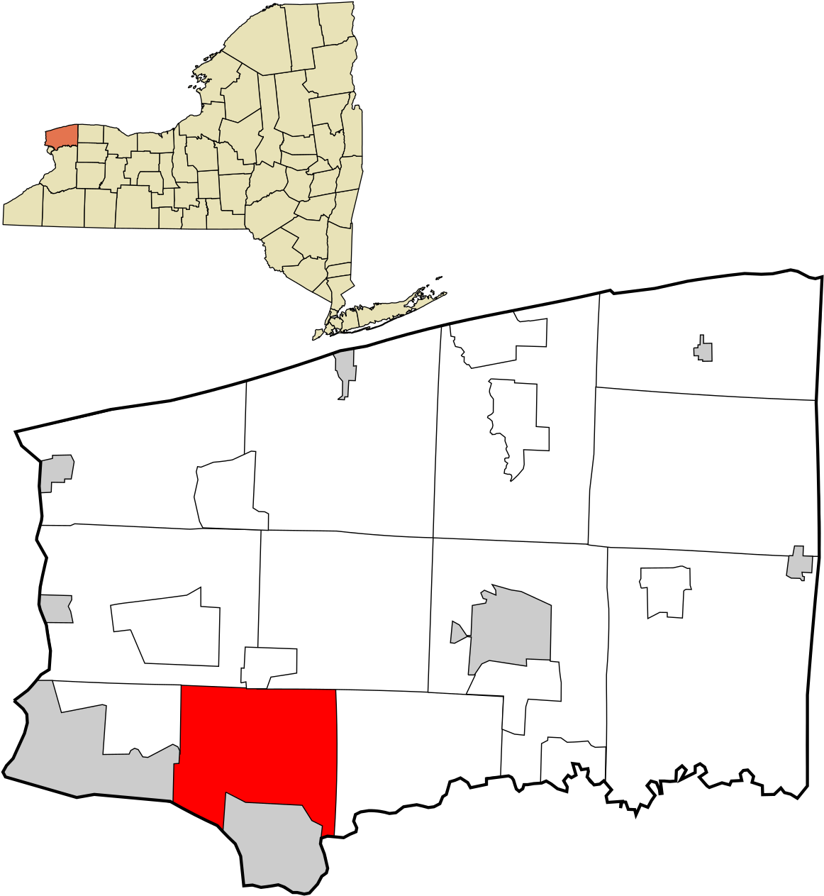 Map Of New York (1200x1272), Png Download