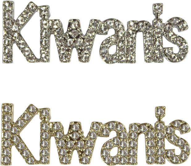 Rhinestone Kiwanis Brooch - Brooch (800x800), Png Download
