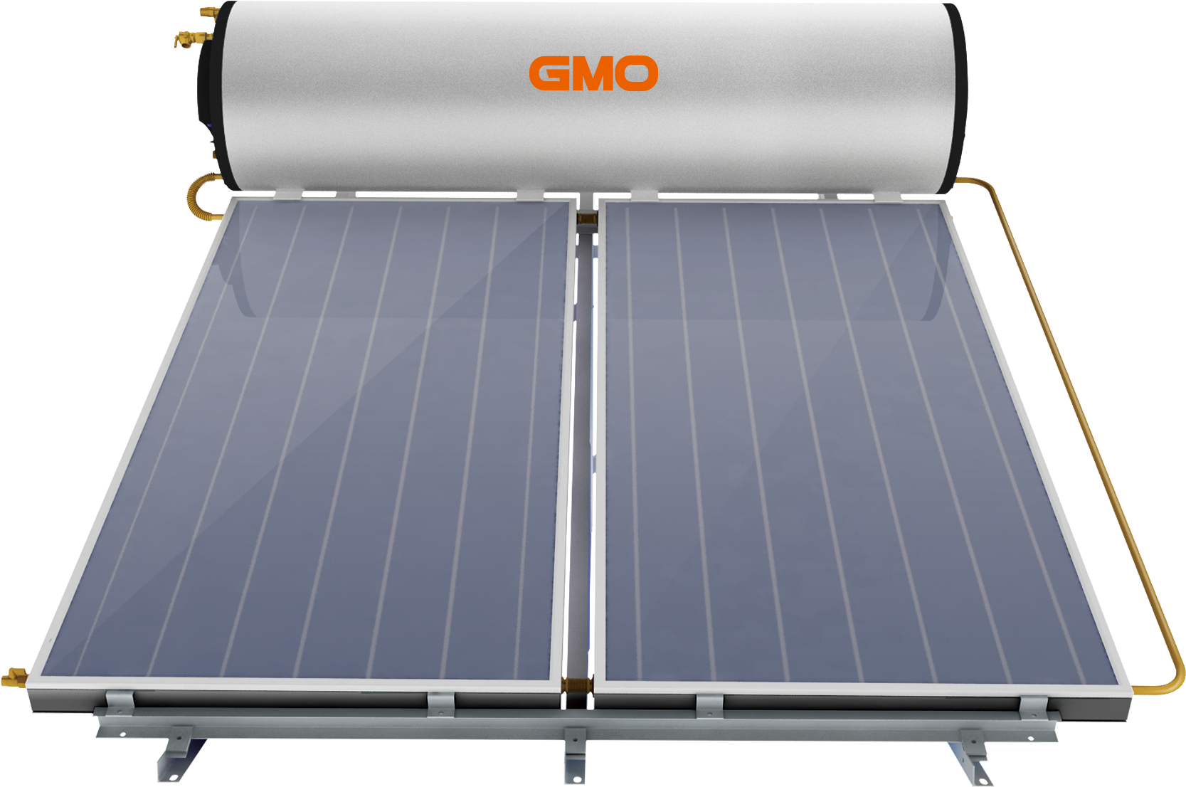 Png Mart - Dual Solar Water Panel (1894x1608), Png Download
