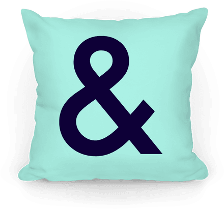 Ampersand Pillow Pillow - Charles And Keith Logo (484x484), Png Download