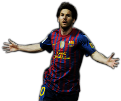 Lionel Messi (echo En Photoshop)(by - Player (620x349), Png Download