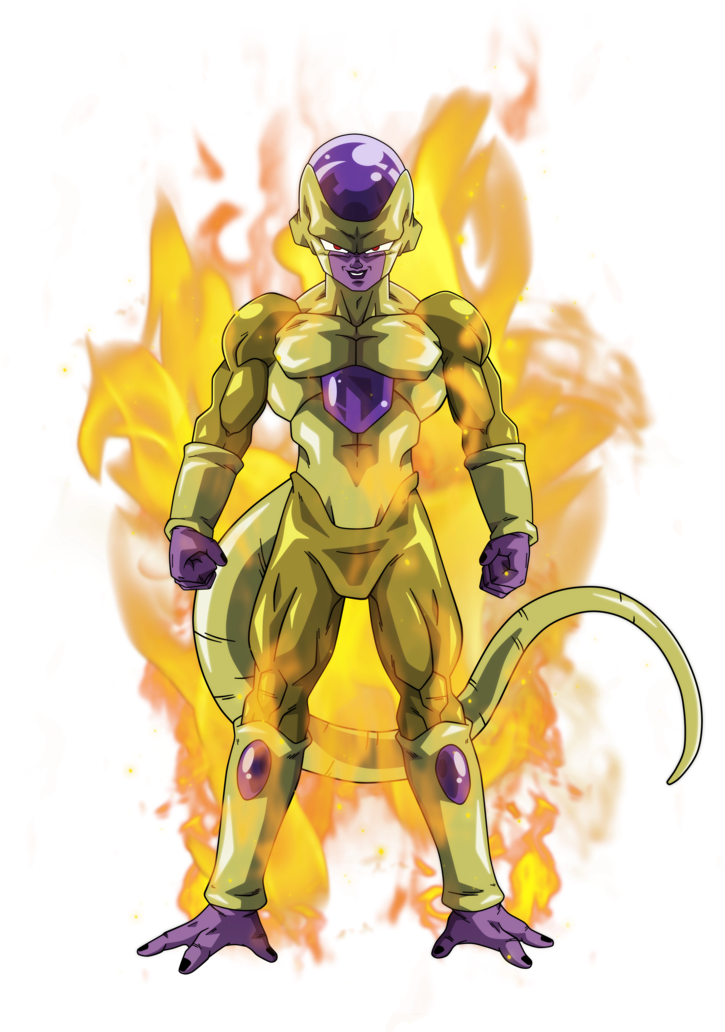 No Caption Provided No Caption Provided - Golden Freezer Dragon Ball (755x1057), Png Download