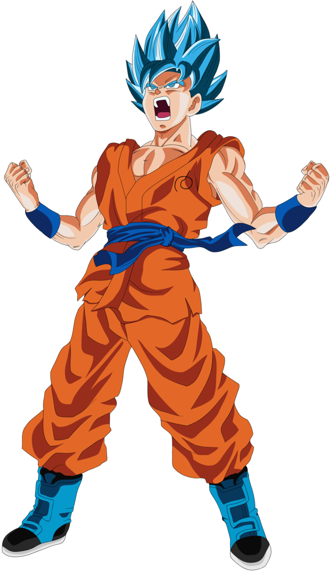 Goku Ssjgss Fukkatsu No F Power Up Palette 4 By Eymsmiley - Songoku Super Saiyan God Red (681x1173), Png Download