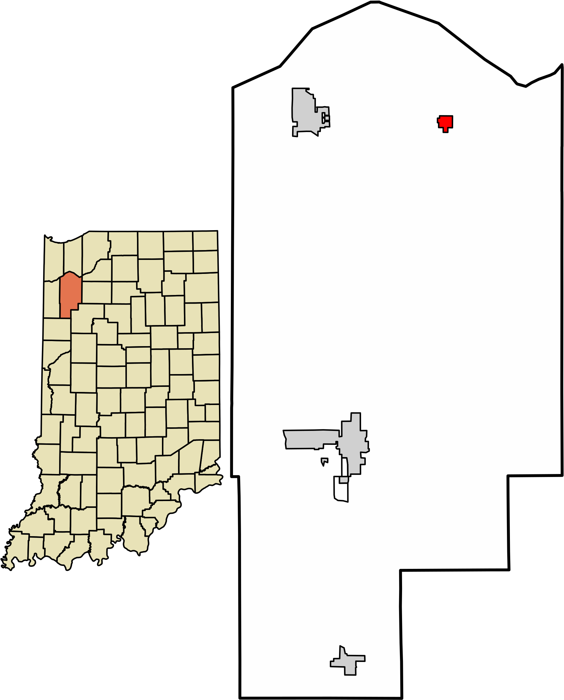 Open - County Indiana (2000x2449), Png Download