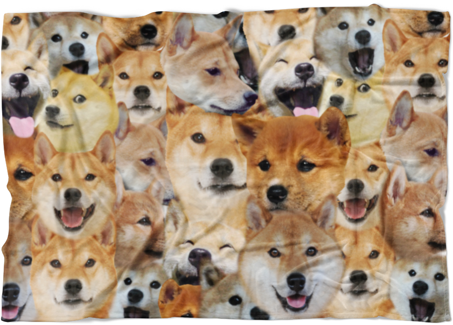 Shiba Inu Blanket (1024x1024), Png Download