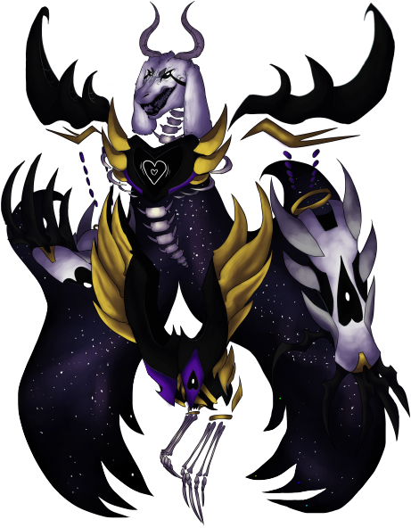 My Take On Asriel Dreemurr's God Of Hyperdeath - God Of Hyperdeath Fanart (500x611), Png Download