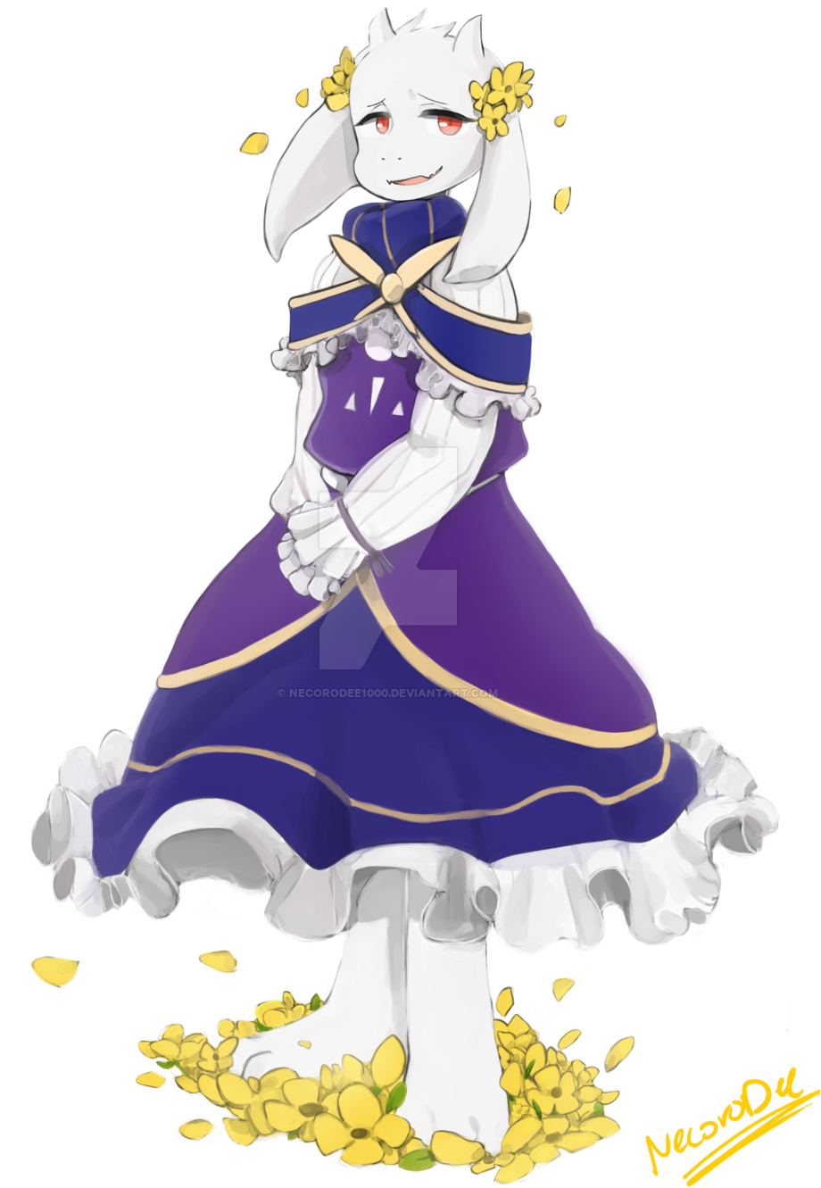 Echoeddreams Toriel By Necorodee1000 - Toriel In A Dress (1024x1448), Png Download