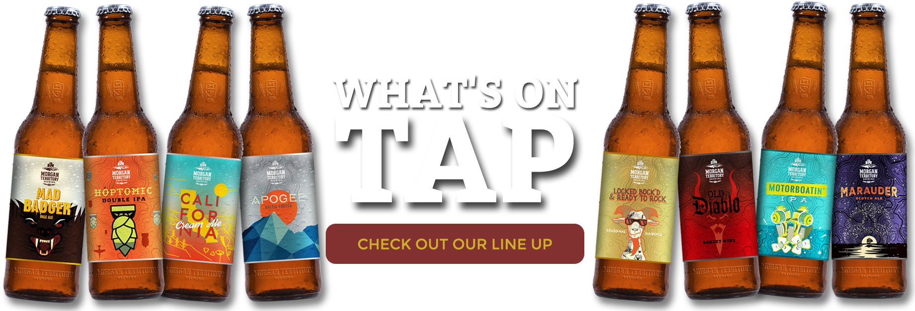 Morgan Territory Brewing On Tap - Morgan Beer (1857x650), Png Download