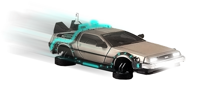 File History - Delorean Dmc 12, Back To The Future Ii, Flying Version (720x432), Png Download