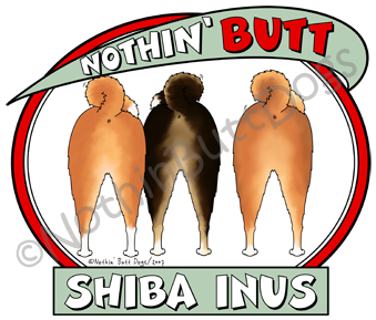 Nothin' Butt Shiba Inus Dark Colored T-shirts - Dog (400x300), Png Download