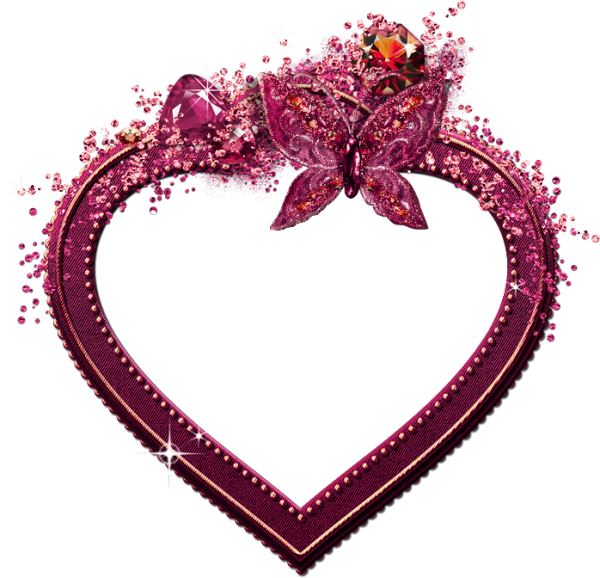 Visit - صور اطارات قلوب (600x578), Png Download