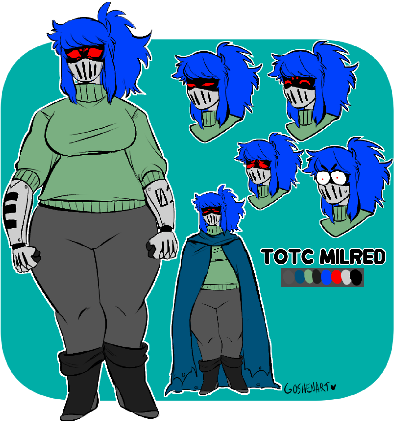 Official Art Reference For Mildred, The Toriel Replacement, - Tales Of The Cloud (1280x1370), Png Download