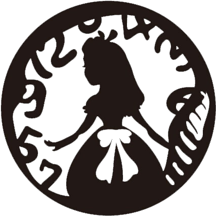 Alice Clock - Alice Circle Fairytale Necklace - Acrylic (450x450), Png Download