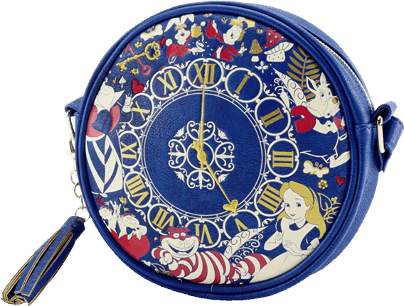 Alice In Wonderland - Loungefly Disney Alice Clock Bag (600x600), Png Download