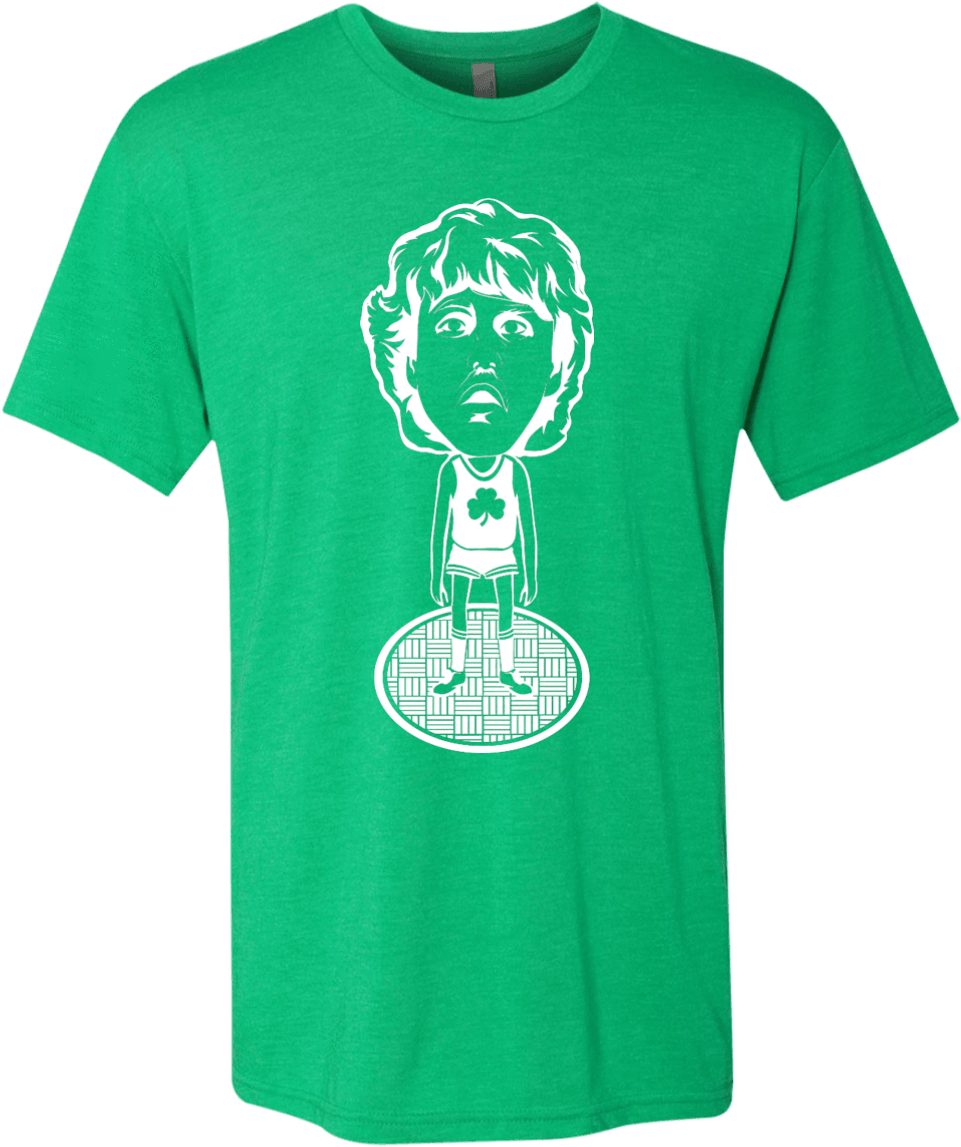 80s Boston Hoops Bobblehead Mens Tri Blend Tee 11153449 - Vintage Style T Shirts (1155x1155), Png Download