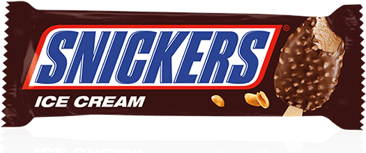 Snickers Ice Cream Box (524x392), Png Download