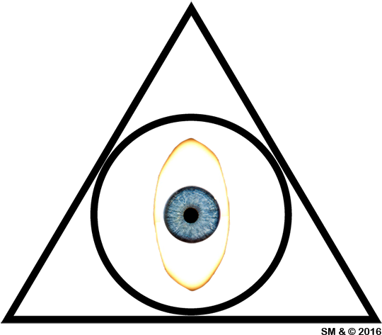 Illuminated Eye Of The Illuminati Church - Circle (612x612), Png Download