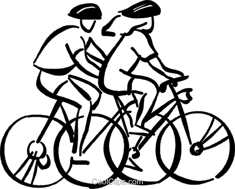 Clipart Bike Bike Tour - Bike Ride Clip Art (480x387), Png Download