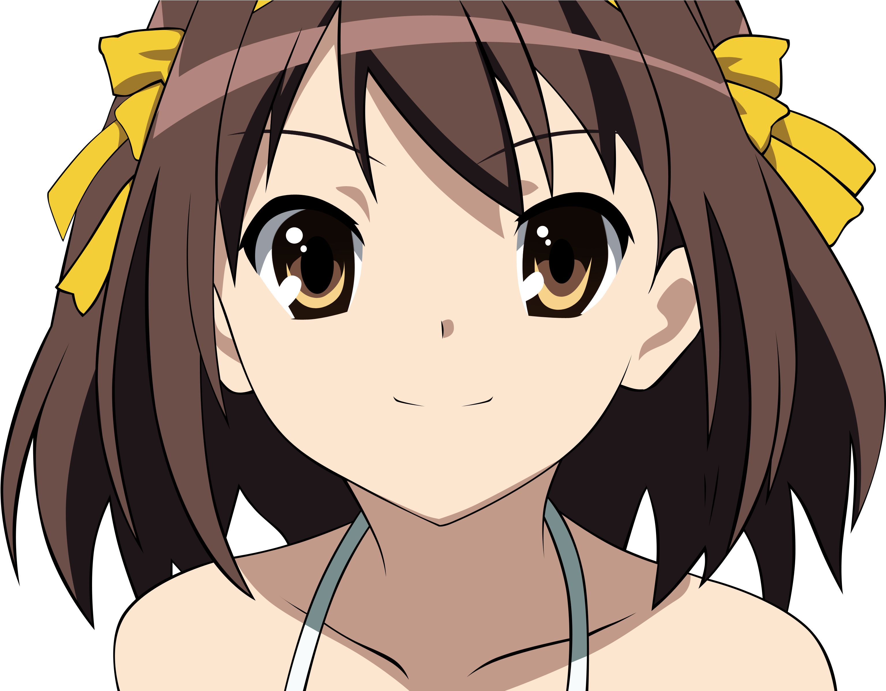 1535258488335 - Haruhi Suzumiya Gif Transparent (4240x2393), Png Download