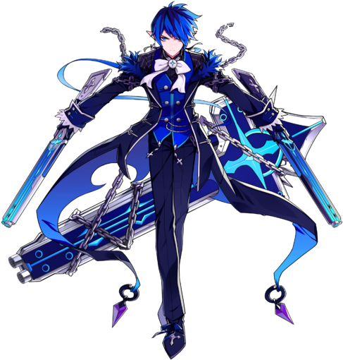 Royal Guardnofx - Elsword Ciel (500x535), Png Download